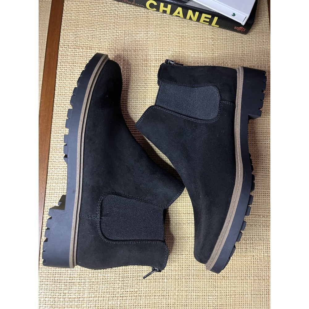 ESPRIT Sam Size 7.5 Black Chelsea Boots